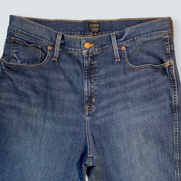 WOMEN’S J. Crew High Rise Classic Vintage Blue Jeans Size 34 in EUC - Picture 4 of 15